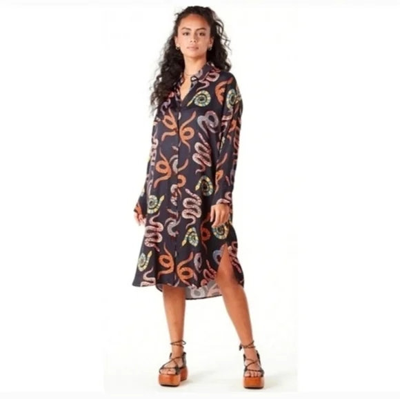 FARM Rio Snake Mididress - Picture 3 of 6